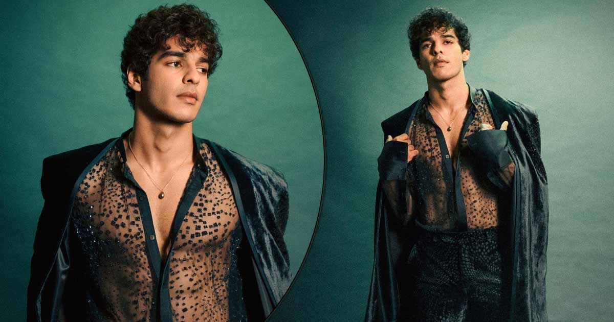 Ishaan Khatter Looks Dripping Hot In Velvet Pant Suit & Sheer Scaly Shirt Is Enough To Make All Girls Go Weak In Their Knees!