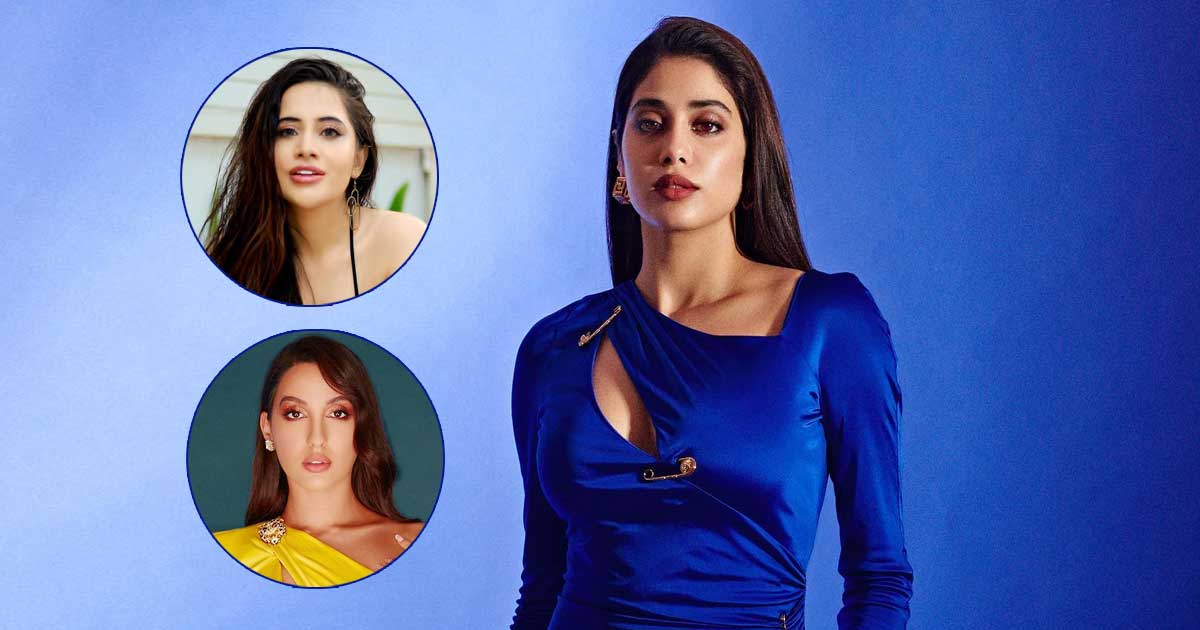Janhvi Kapoor Faces An 'Oops' Moment In A Blue Satin Dress, Netizens Trolled For Wearing An Outfit With Safety Pins