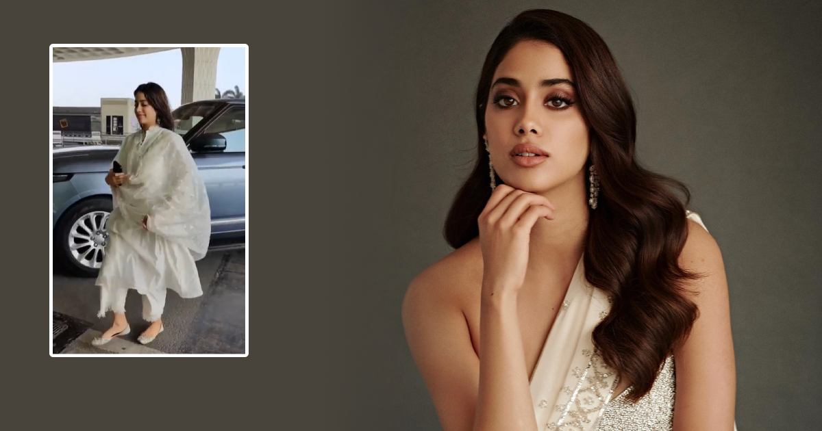 Janhvi Kapoor Gets Massively Trolled For Donning An Elegant White Salwar Suit