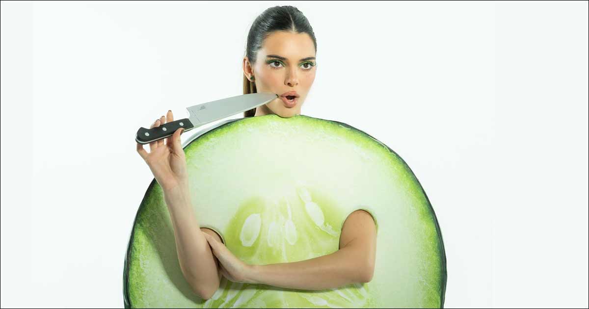 Kendall Jenner Gets Trolled For Dressing As A Cucumber After Confusing Netizens With Her Vegetable Cutting Skills, Trollers Ask "Have You Learned How To Slice Them Better?"
