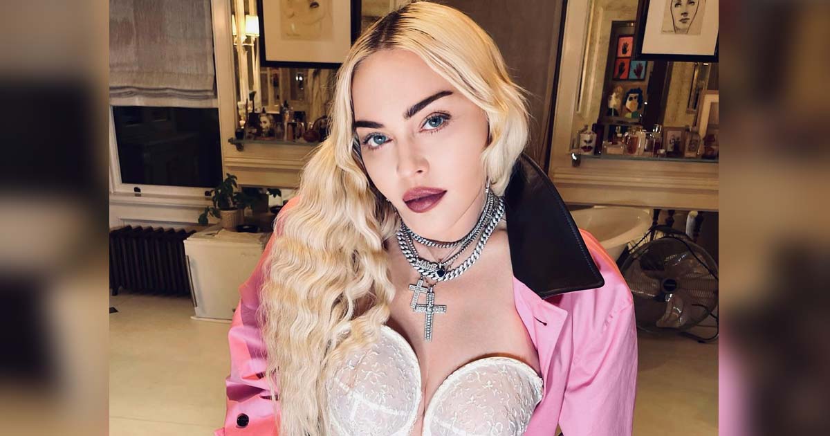  Madonna Shares A Video Of Flashing Her Bust In A Sultry Outfit