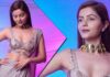 Rubina Dilaik Dons A Trending Dusty Mauve Coloured Saree With A Bralette Blouse
