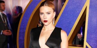 Scarlett Johansson Once Walked A Red Carpet In A Silver Body-Hugging Dress With A Sheer Back