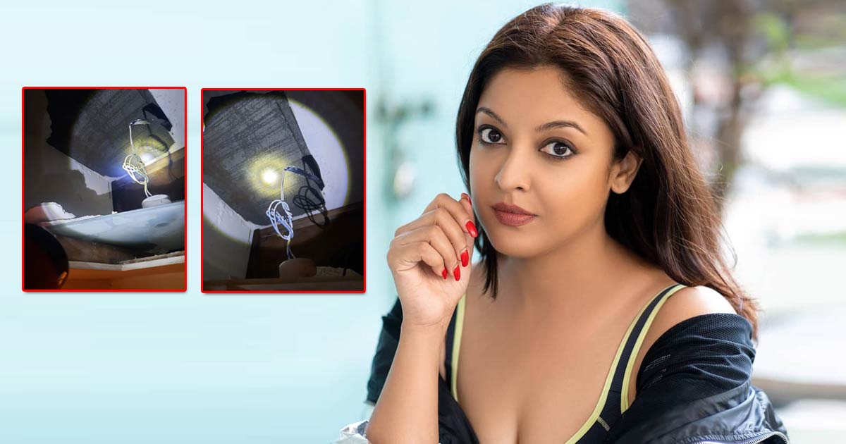 Tanushree Dutta finds a broken ceiling in her bedroom