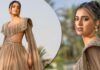 Tejasswi Prakash Dishes Out Royal Princess Vibes In A Beige Coloured Cut-out Gown