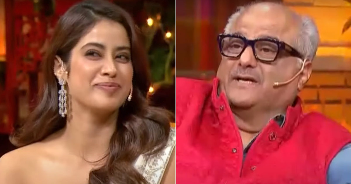 The Kapil Sharma Show: Janhvi Kapoor Screams In Embarrassment As Boney Kapoor Says “Thankfully Flush Khud Kar Leti Hai” – Watch