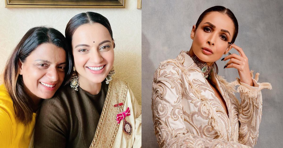 When Kangana Ranaut's Sister Rangoli Shamed Malaika Arora For Flaunting Her Deep Neckline While Posing With Her Son Arhaan; Read On