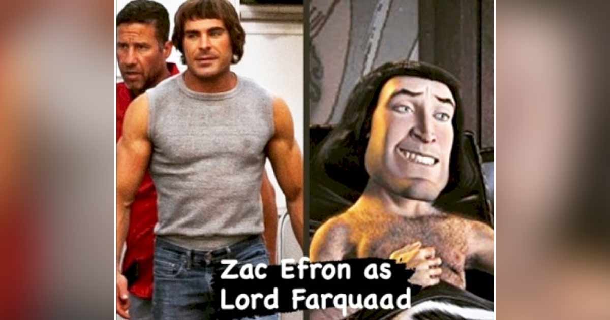 Zac Efron trolled with 'Shrek' character Lord Farquaad meme after new look
