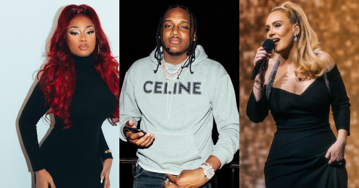 Adele sends her best wishes to Megan Thee Stallion onstage after Tory Lanez verdict