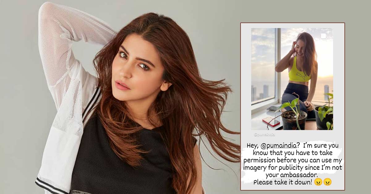 Anushka Sharma Lashes Out At An International Sports Brand For Using Her Picture, Check Out!