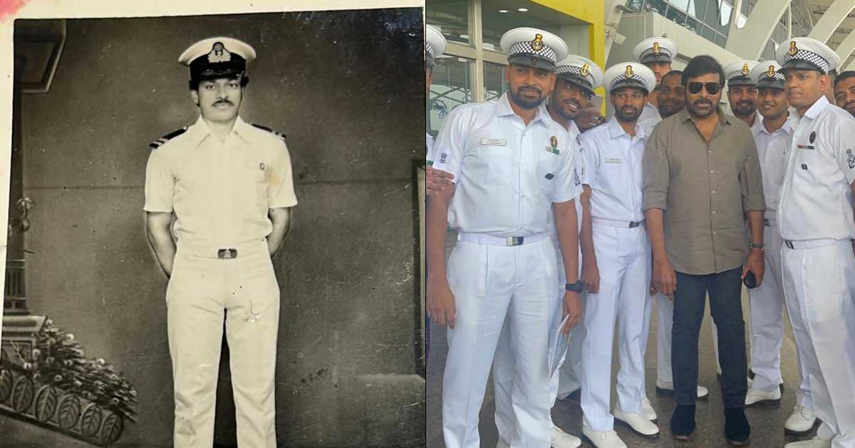 Chiranjeevi goes down the memory lane with naval cadet pic