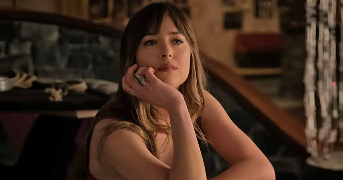 Dakota Johnson Once Flaunted Her Side B B In A Gucci Bejewelled Top With Deep Plunging Neckline