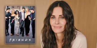 Friends Star Courteney Cox Surprises Fans Visiting The Set By Photobombing Their Photos