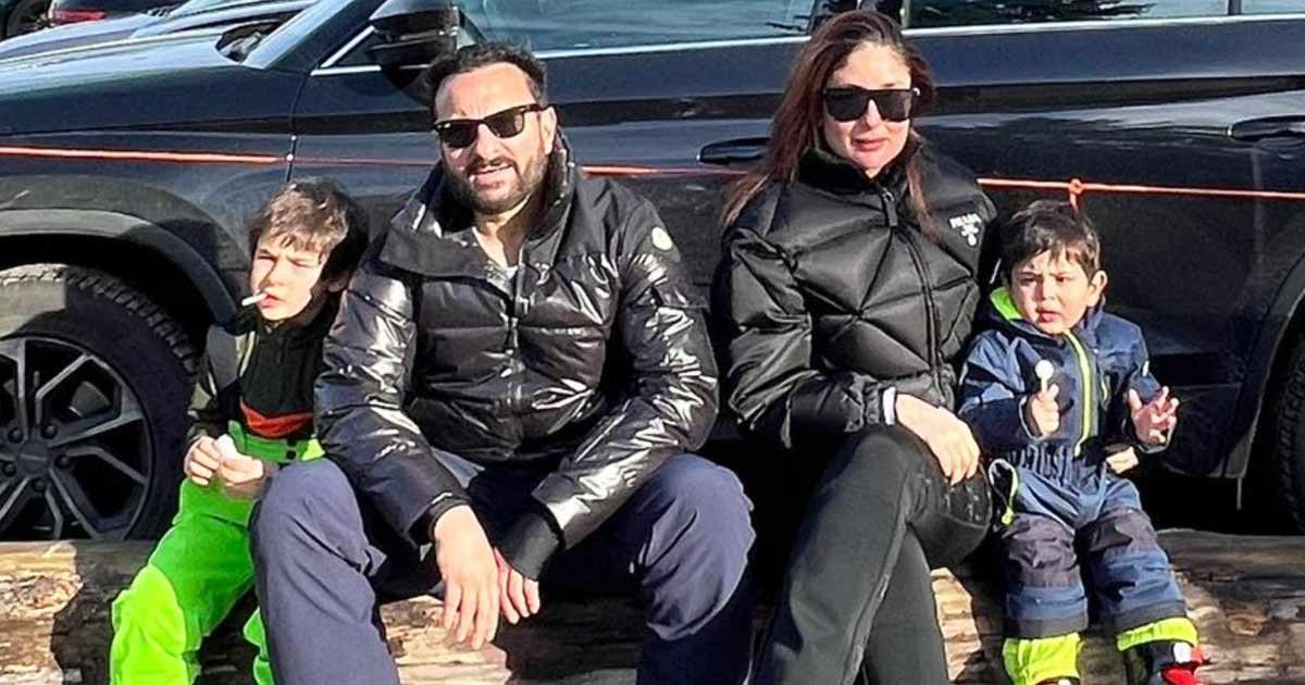 Kareena Kapoor Khan & Saif Ali Khan's Vacay Pictures Has Taimur Ali Khan Chewing A Candy, Netizens Jokingly React - Deets Inside