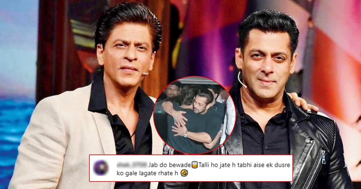 Netizens Troll “Dono Bhand Hai” As Shah Rukh Khan Hugs Salman Khan At His Birthday Bash – Watch