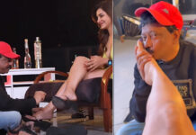 Ram Gopal Verma Sucks & Licks An Actress' Toes Saying She Has 'Blessed Her', Gets Trolled