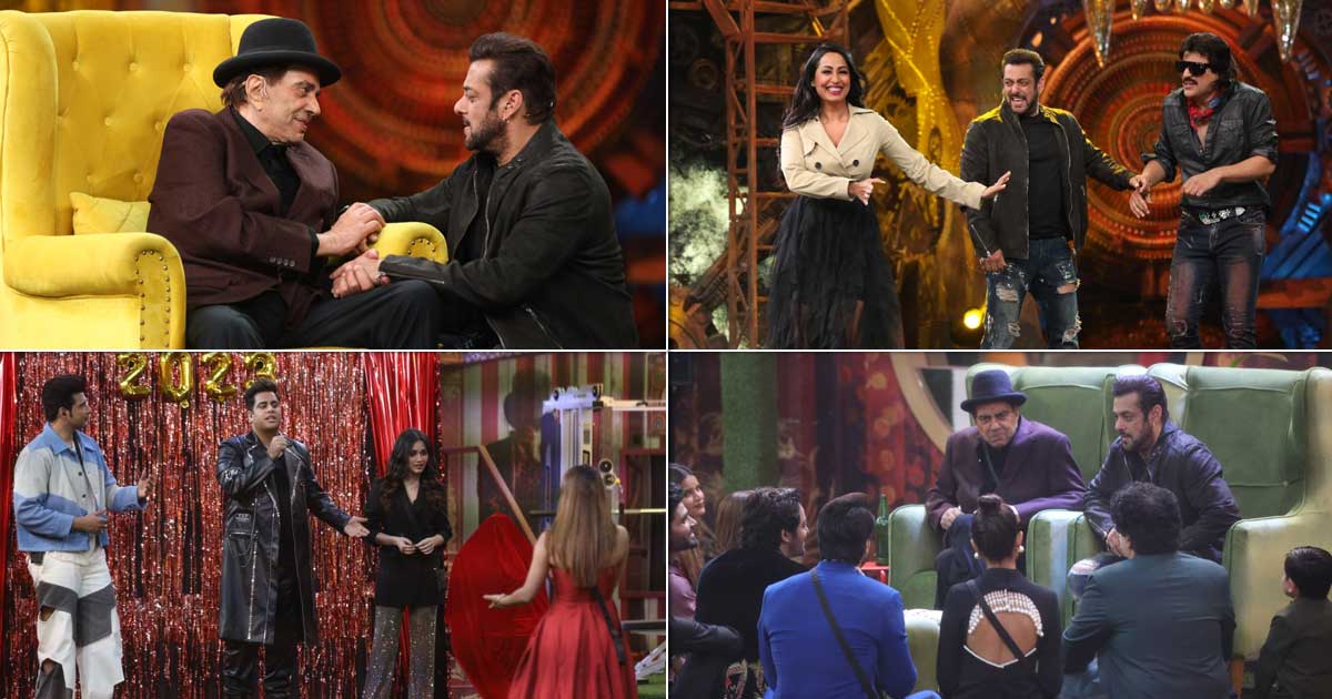 The House Of COLORS' Bigg Boss 16 Reverberates With Laughter & Shayris As Bollywood Veteran Dharmendra Graces The Bigg boss 16 House