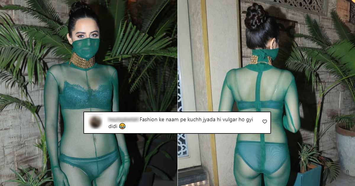 Uorfi Javed Crosses All Boundaries, Wears Green Lingerie With Nothing But A Sheer Cover, Disgusted Netizens Slam Her!