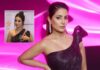 When Hina Khan Looked Seemingly Uncomfortable & Kept Adjusting Her Assets In A One-Shoulder Thigh-High Slit Gown
