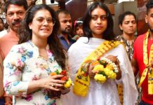 Back from Dubai, Nysa joins mom Kajol for a Siddhivinayak Temple visit