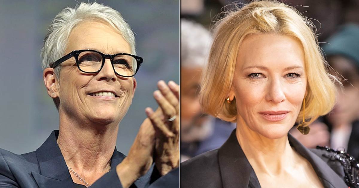 Jamie Lee Curtis celebrated her first Oscar nomination with Cate Blanchett & a cake!