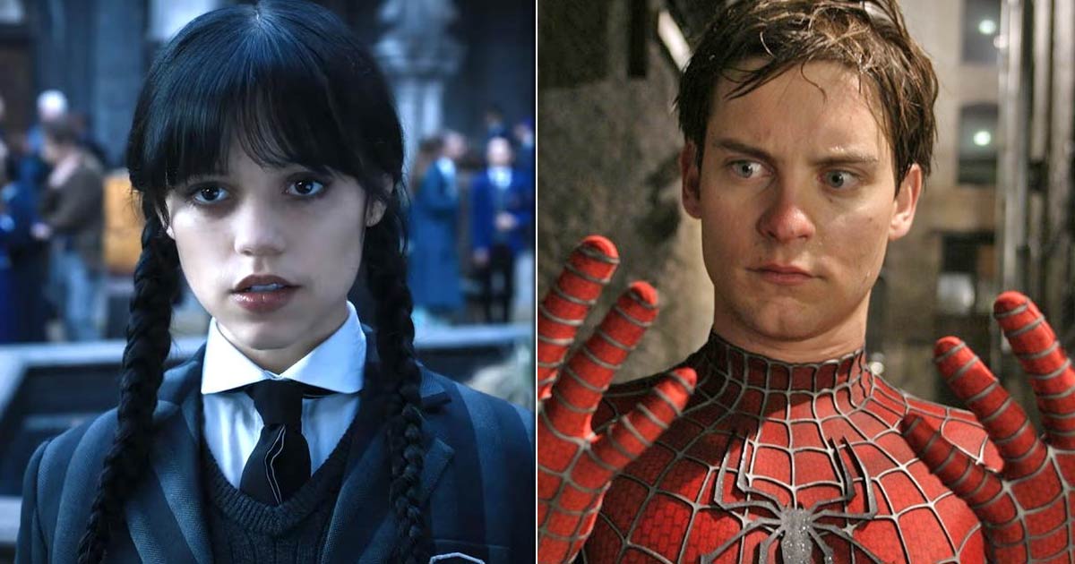 Jenna Ortega's Wednesday X Tobey Maguire's Peter Parker: Dancing On The Viral Song 'Goo Goo Muck'!