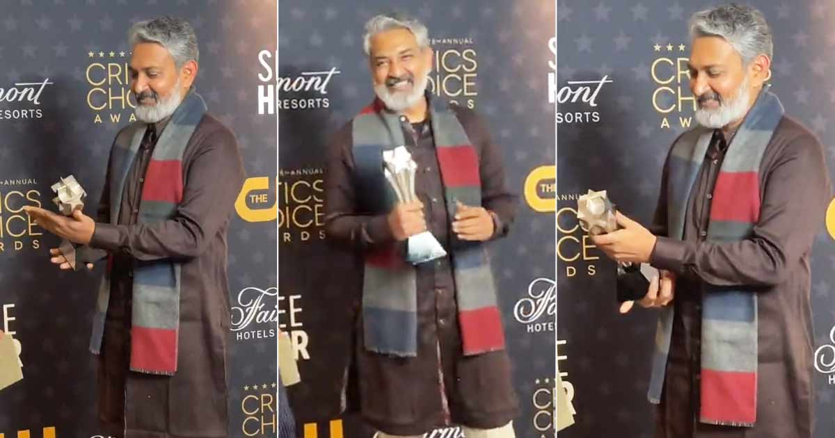 RRR Director SS Rajamouli Offers An Emotional Speech At The Ceremony, “To All The Ladies In My Life…”