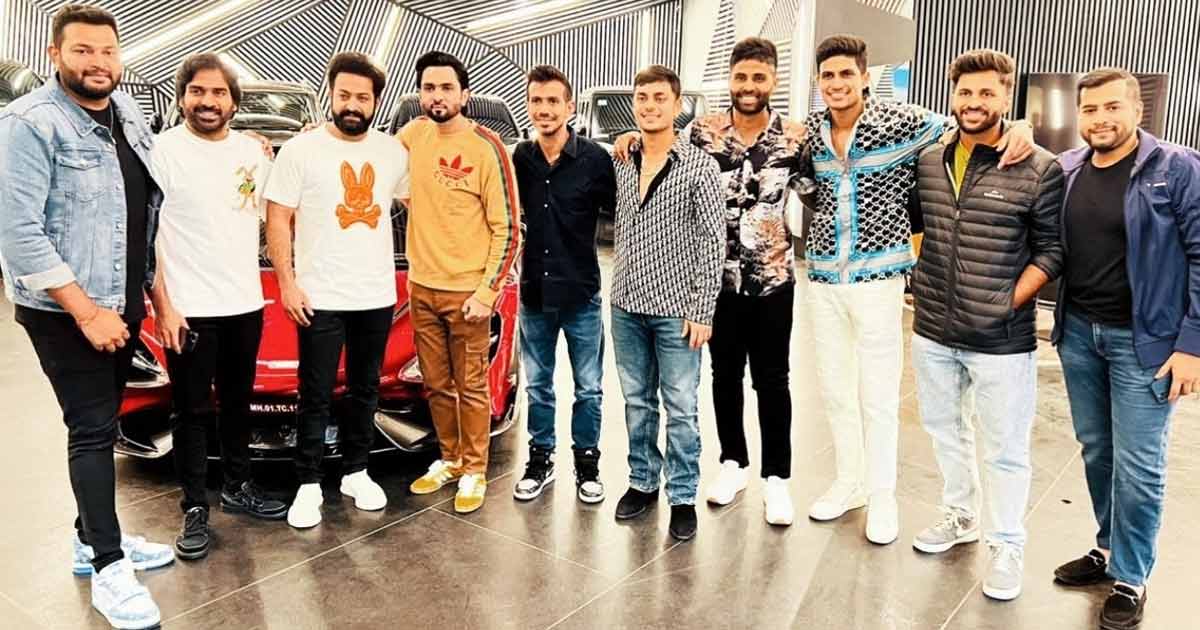 NTR Jr chills with Team India cricketers, wishes them good luck