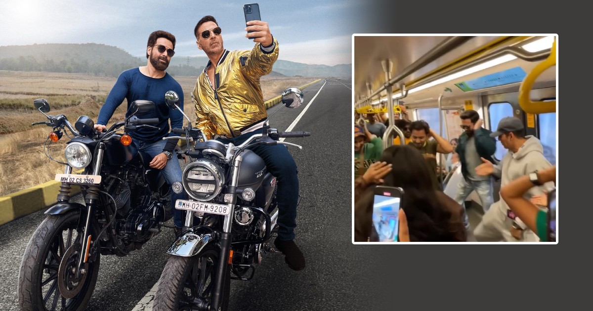 Akshay Kumar, Emraan Hashmi Surprise Mumbai Metro Commuters As They Promote Selfiee – Watch