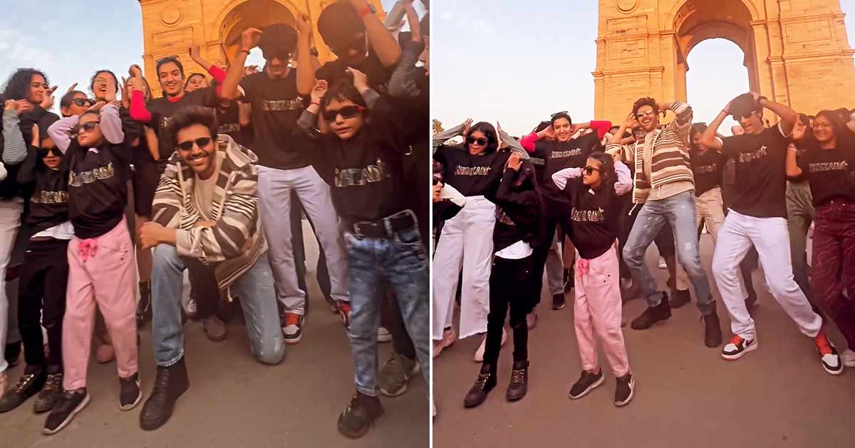 Kartik Aaryan Launches Shehzada Title Track In Style At Iconic India Gate