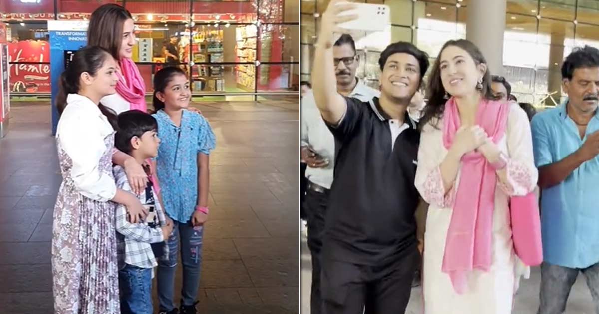 Sara Ali Khan's Sweet Gesture Towards A Young Fan At The Airport Wins Hearts!