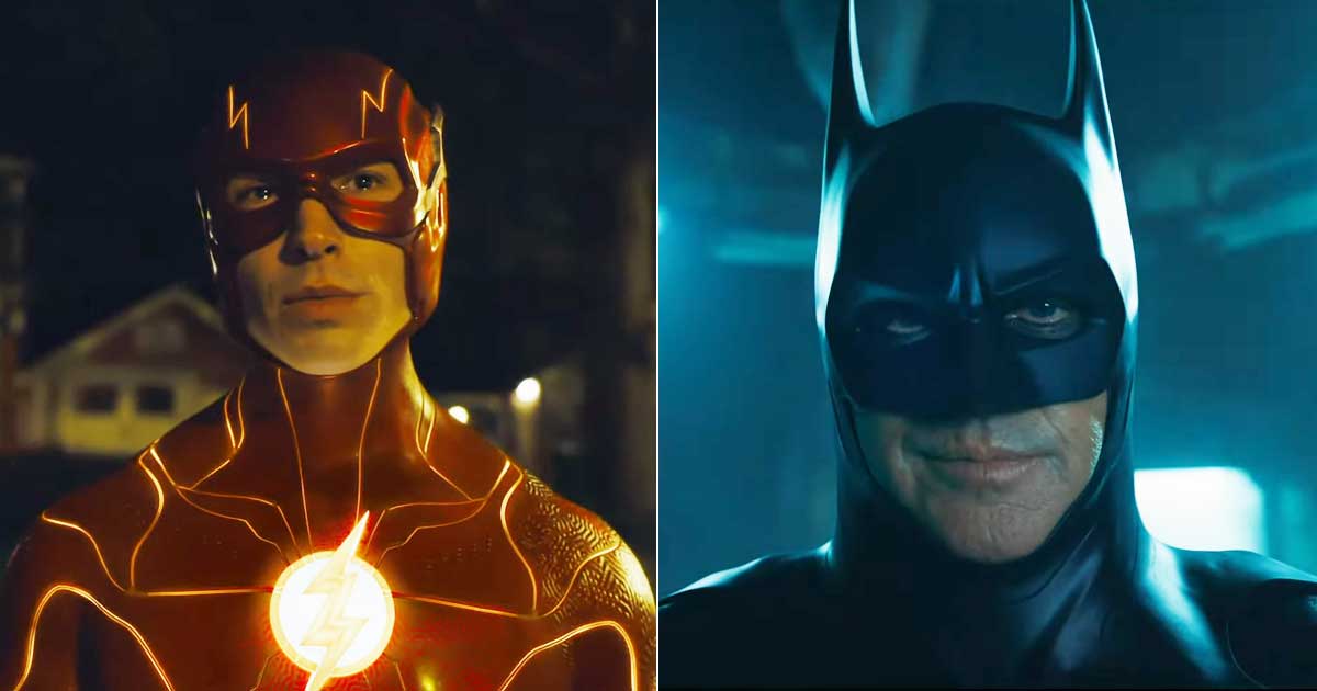 the flash michael keatons appearance as the batman in the new trailer is making the fans all teary eyed giving goosebumps 001