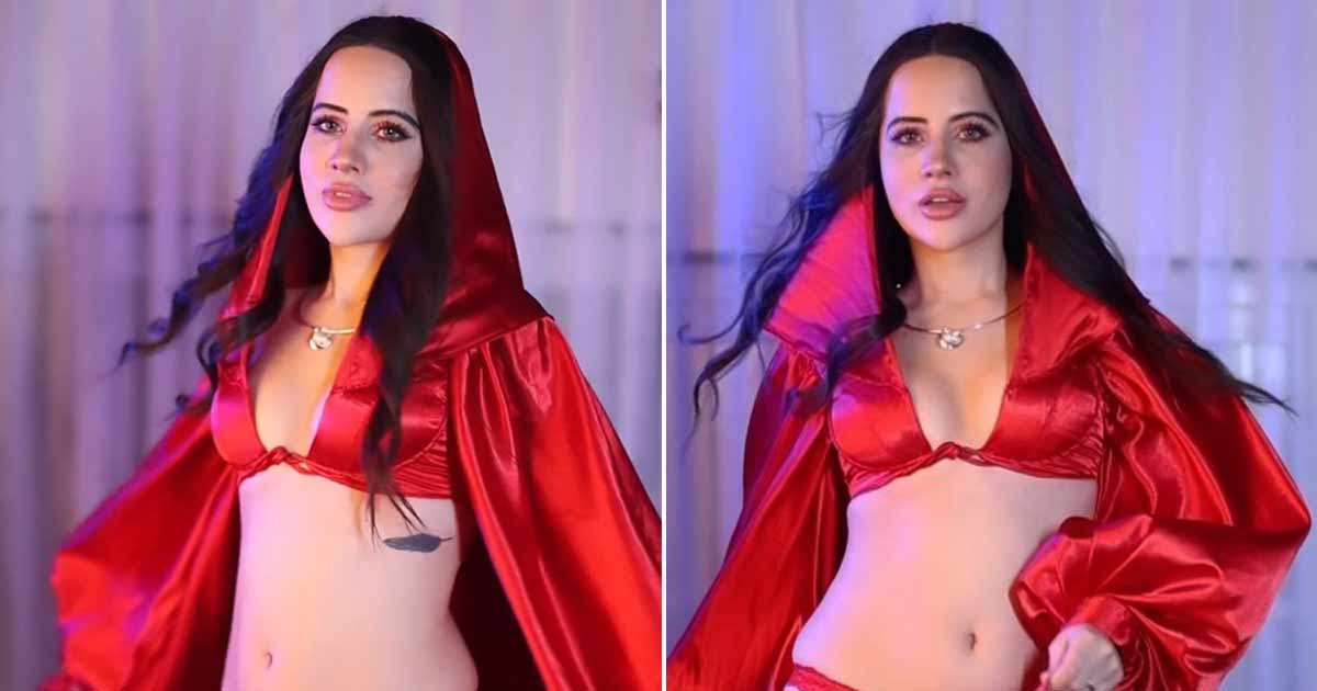 Uorfi Javed Sets The Internet On Fire Wearing A Red Bikini Set On The Occasion Of Valentine's Day, Gets Trolled By Netizens