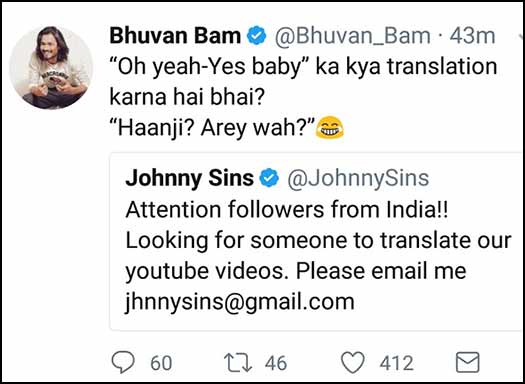 When Bhuvan Bam Hilariously Trolled P rnstar Johnny Sins Who