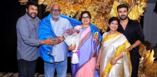 Chiranjeevi honours 'our Oscar winners' SS Rajamouli, MM Keeravani on Ram Charan's b'day