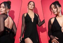 Hina Khan Makes A Stylish Statement By Flaunting Her Cleav*ge In A Figure-Hugging Gown!