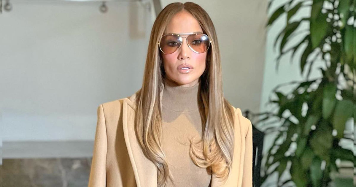 Jennifer Lopez Once Stunned In A Sheer Wine Jumpsuit Flaunting Her Hourglass Figure