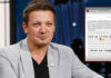 Jeremy Renner shares note from his nephew as he recuperates