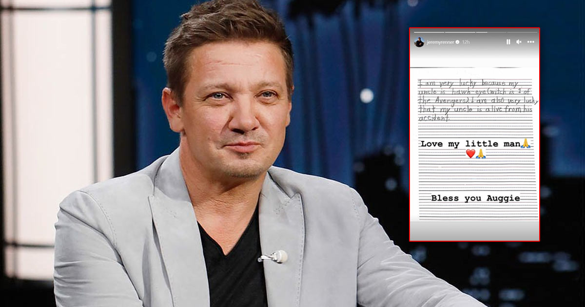 Jeremy Renner Shares A Coronary heart Melting Word From His Nephew As He Recuperates: “I Am Very Fortunate…”
