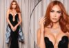 Megan Fox Looks Breathtakingly S*xy In A Cleav*ge Popping-Out Gown As She Debuts Red Hair At Oscars Afterparty Looking Like A Waking Angel On Earth, Check Out!