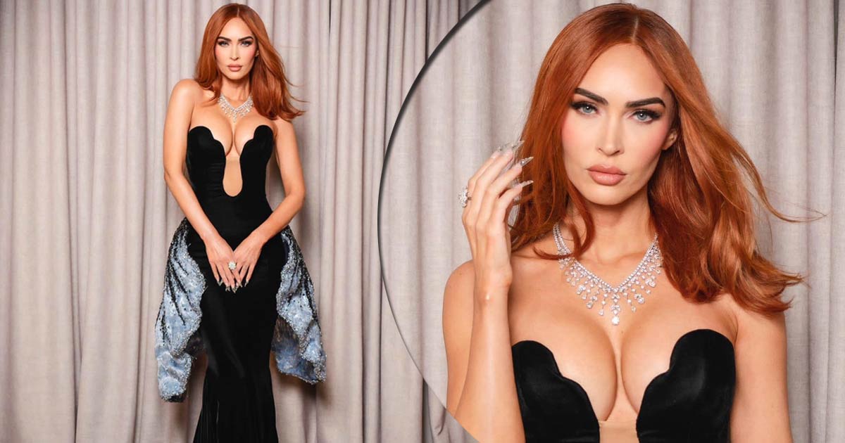 Megan Fox Seems Breathtakingly S*xy In A Cleav*ge Popping-Out Robe As She Debuts Purple Hair At Oscars Afterparty Trying Like A Waking Angel On Earth!