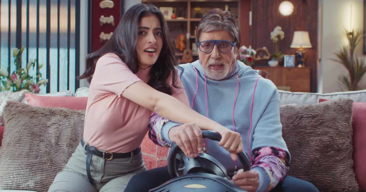 Navya teams up with grandpa Big B for a banking commercial