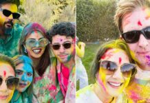 Priyanka Chopra, Nick Jonas celebrate Holi with Preity Zinta in LA