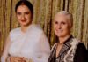 Rekha Looks Like A Divine Goddess In A White Saree As She Meets Dior's Maria Garzia Chiuri In Mumbai