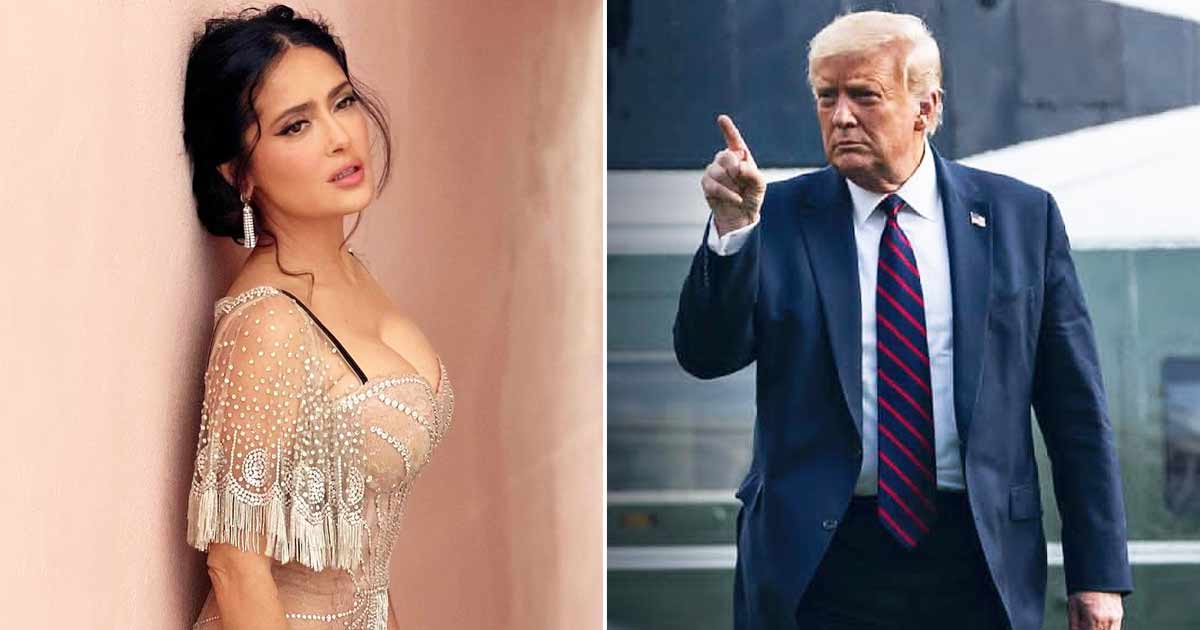 Salma Hayek fue invitada una vez a salir por Donald Trump a pesar de que ella tenía novios con el ex POTUS diciendo "Él no es lo suficientemente grande para ti"