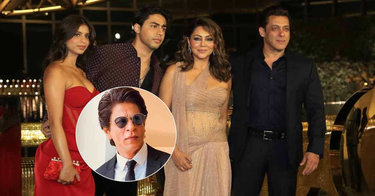 Salman Khan Posing Shah Rukh Khan Family - Gauri Khan, Aryan Khan & Suhana Khan Is The Perfect Pic To Kick-Start Your Weekend With!