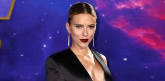 Scarlet Johansson Looks Phenomenal In This Satin Gown That Reveals Her Exotic Tattoo