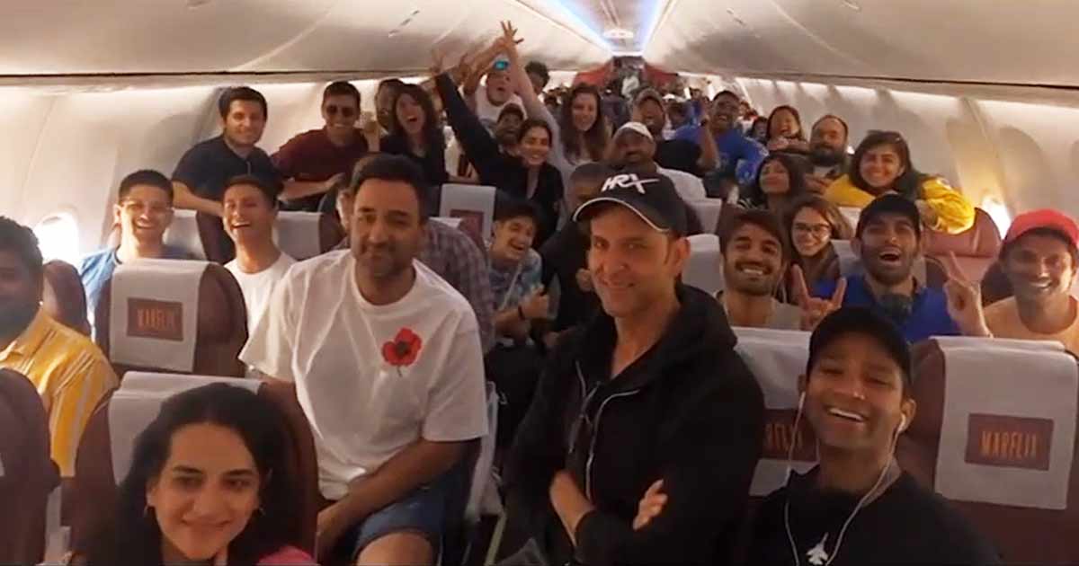 Taking over the skies, Hrithik Roshan announces the Hyderabad schedule wrap of his next ‘Fighter’ with the film crew