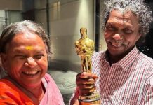 'The Elephant Whisperers' couple Bomman, Belli pose with Oscar Award