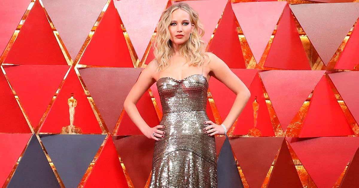 When Jennifer Lawrence Made Her Fans Reach For The 'Fan' Wearing A Red Bodysuit Soaring The Temperature Flashing Her Thunderuous Thighs